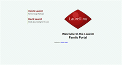 Desktop Screenshot of laurell.nu